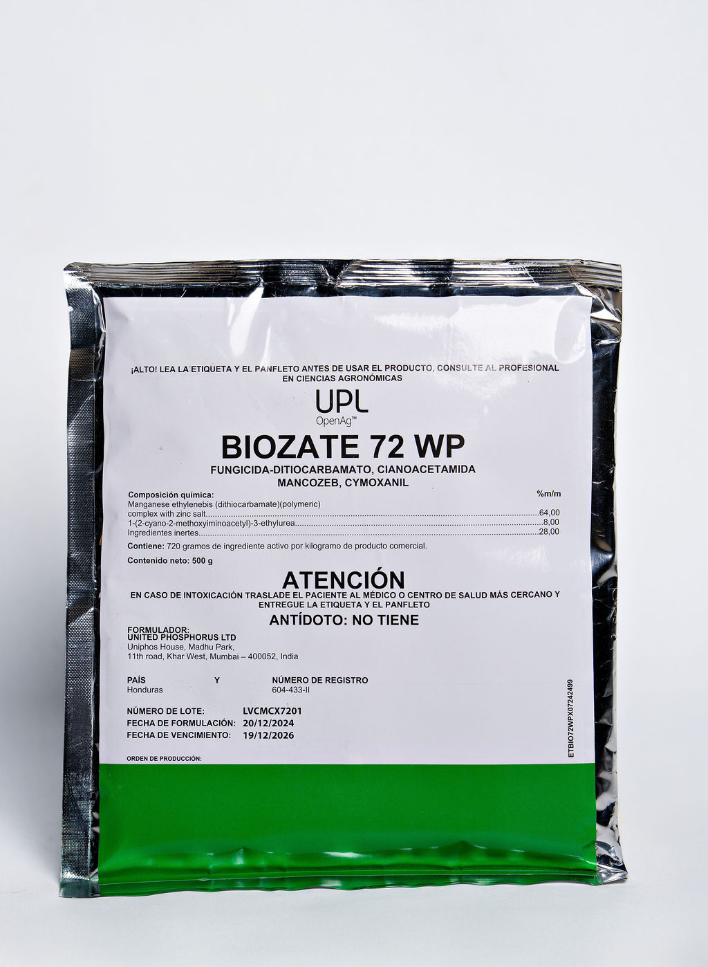 Imagen de Biozate 72 WP (Cymoxanil + Mancozeb)